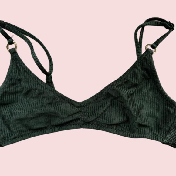 Aerie Women's Green Bikini-and-tankini-tops - Picture 1 of 3